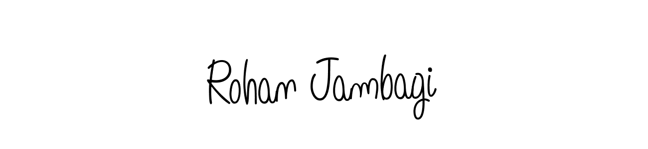 Create a beautiful signature design for name Rohan Jambagi. With this signature (Angelique-Rose-font-FFP) fonts, you can make a handwritten signature for free. Rohan Jambagi signature style 5 images and pictures png