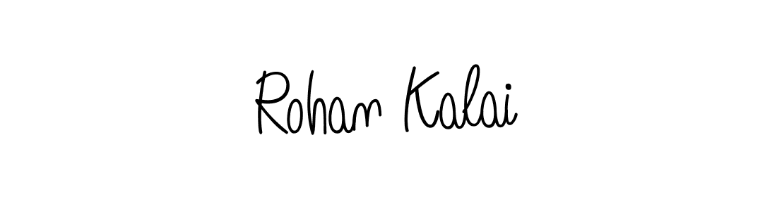Make a beautiful signature design for name Rohan Kalai. With this signature (Angelique-Rose-font-FFP) style, you can create a handwritten signature for free. Rohan Kalai signature style 5 images and pictures png