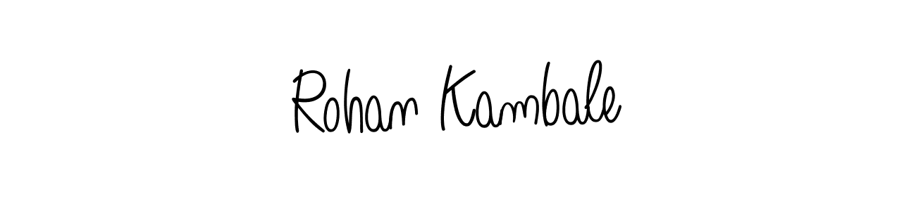 Angelique-Rose-font-FFP is a professional signature style that is perfect for those who want to add a touch of class to their signature. It is also a great choice for those who want to make their signature more unique. Get Rohan Kambale name to fancy signature for free. Rohan Kambale signature style 5 images and pictures png