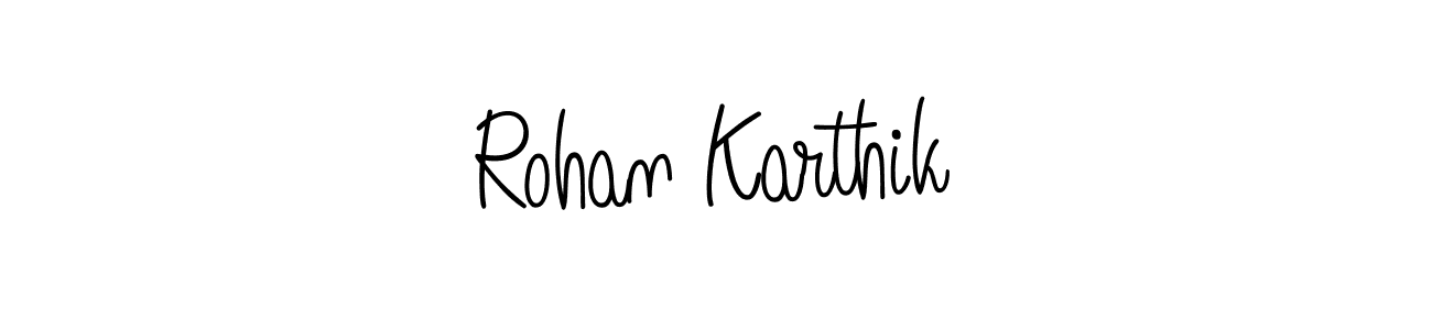 How to Draw Rohan Karthik signature style? Angelique-Rose-font-FFP is a latest design signature styles for name Rohan Karthik. Rohan Karthik signature style 5 images and pictures png