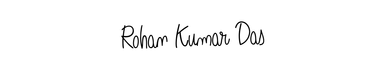 Use a signature maker to create a handwritten signature online. With this signature software, you can design (Angelique-Rose-font-FFP) your own signature for name Rohan Kumar Das. Rohan Kumar Das signature style 5 images and pictures png