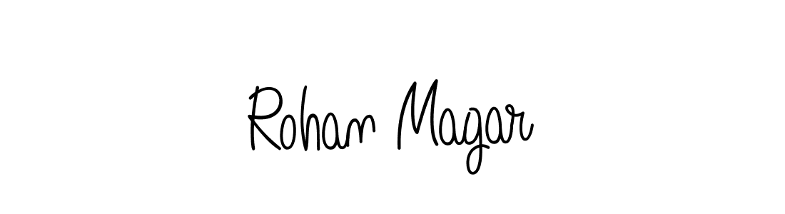 How to Draw Rohan Magar signature style? Angelique-Rose-font-FFP is a latest design signature styles for name Rohan Magar. Rohan Magar signature style 5 images and pictures png