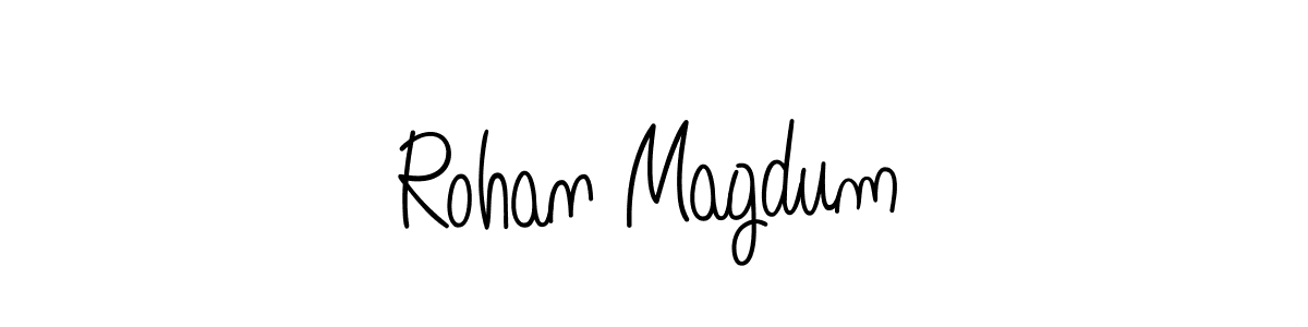 You can use this online signature creator to create a handwritten signature for the name Rohan Magdum. This is the best online autograph maker. Rohan Magdum signature style 5 images and pictures png