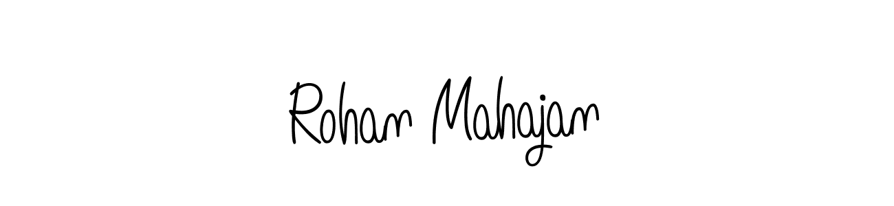 Make a beautiful signature design for name Rohan Mahajan. With this signature (Angelique-Rose-font-FFP) style, you can create a handwritten signature for free. Rohan Mahajan signature style 5 images and pictures png