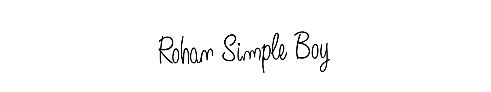 How to make Rohan Simple Boy signature? Angelique-Rose-font-FFP is a professional autograph style. Create handwritten signature for Rohan Simple Boy name. Rohan Simple Boy signature style 5 images and pictures png