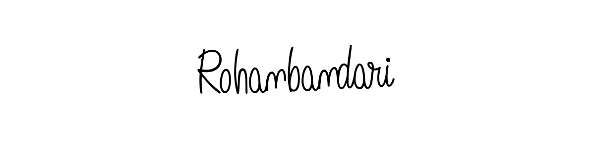 Here are the top 10 professional signature styles for the name Rohanbandari. These are the best autograph styles you can use for your name. Rohanbandari signature style 5 images and pictures png