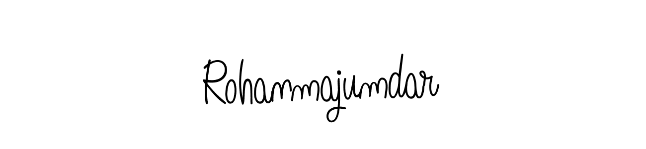 You should practise on your own different ways (Angelique-Rose-font-FFP) to write your name (Rohanmajumdar) in signature. don't let someone else do it for you. Rohanmajumdar signature style 5 images and pictures png