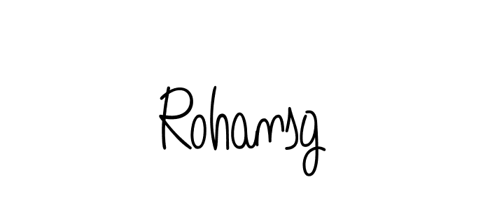 Design your own signature with our free online signature maker. With this signature software, you can create a handwritten (Angelique-Rose-font-FFP) signature for name Rohansg. Rohansg signature style 5 images and pictures png