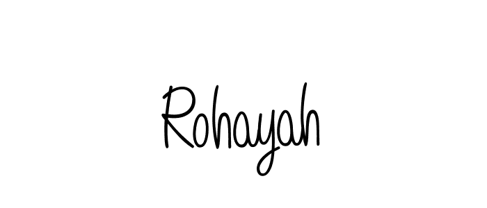 How to Draw Rohayah signature style? Angelique-Rose-font-FFP is a latest design signature styles for name Rohayah. Rohayah signature style 5 images and pictures png