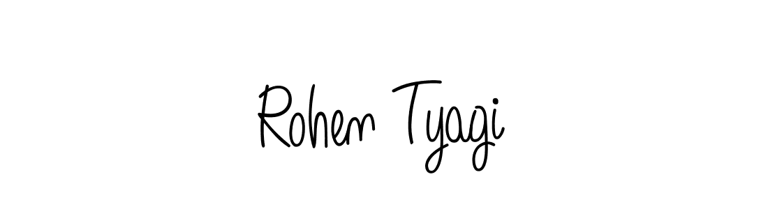 How to make Rohen Tyagi signature? Angelique-Rose-font-FFP is a professional autograph style. Create handwritten signature for Rohen Tyagi name. Rohen Tyagi signature style 5 images and pictures png