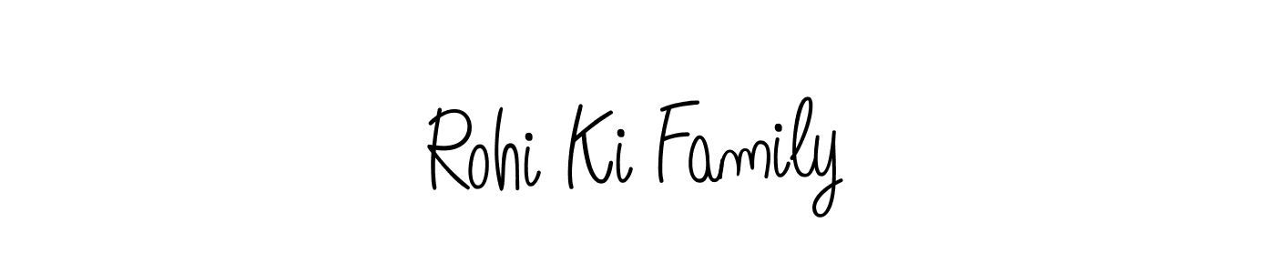 if you are searching for the best signature style for your name Rohi Ki Family. so please give up your signature search. here we have designed multiple signature styles  using Angelique-Rose-font-FFP. Rohi Ki Family signature style 5 images and pictures png