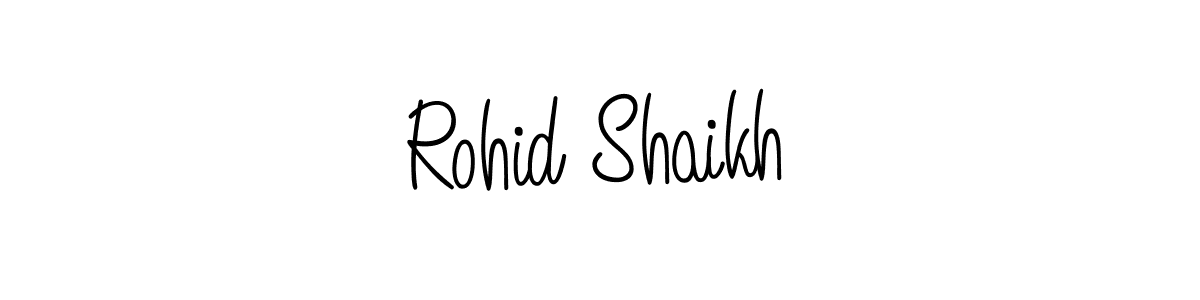 Design your own signature with our free online signature maker. With this signature software, you can create a handwritten (Angelique-Rose-font-FFP) signature for name Rohid Shaikh. Rohid Shaikh signature style 5 images and pictures png