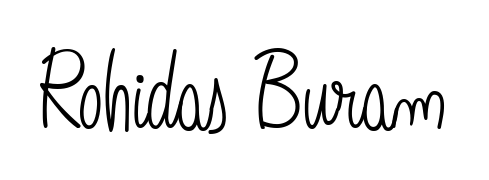 Explore multiple handwriting variations for Rohidas Buram including this stunning Angelique-Rose-font-FFP design. Free to use across all platforms. Rohidas Buram signature style 5 images and pictures png