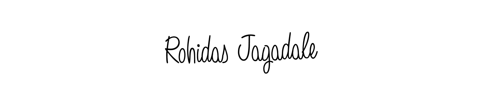 How to make Rohidas Jagadale name signature. Use Angelique-Rose-font-FFP style for creating short signs online. This is the latest handwritten sign. Rohidas Jagadale signature style 5 images and pictures png