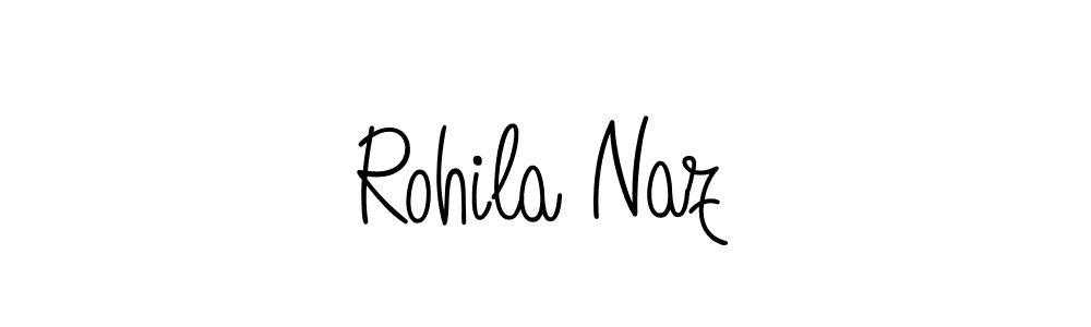 Also we have Rohila Naz name is the best signature style. Create professional handwritten signature collection using Angelique-Rose-font-FFP autograph style. Rohila Naz signature style 5 images and pictures png