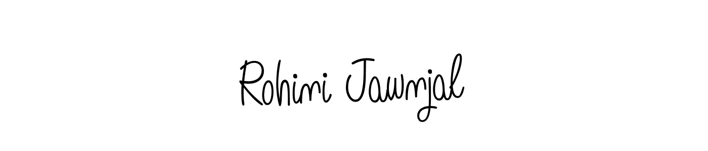 Make a short Rohini Jawnjal signature style. Manage your documents anywhere anytime using Angelique-Rose-font-FFP. Create and add eSignatures, submit forms, share and send files easily. Rohini Jawnjal signature style 5 images and pictures png