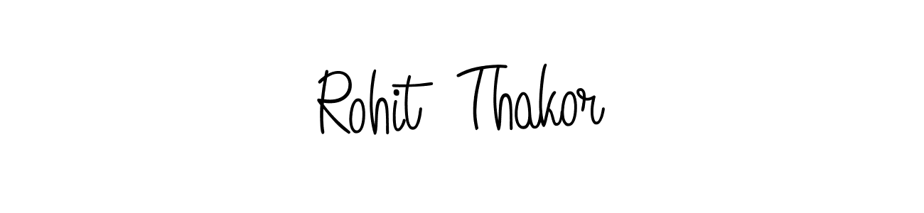The best way (Angelique-Rose-font-FFP) to make a short signature is to pick only two or three words in your name. The name Rohit  Thakor include a total of six letters. For converting this name. Rohit  Thakor signature style 5 images and pictures png