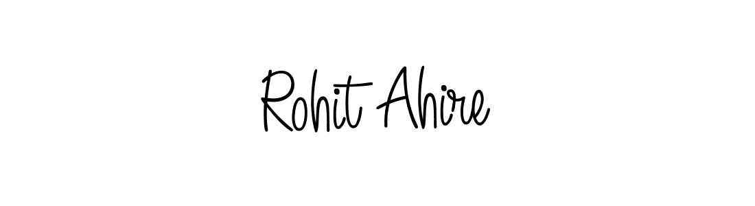 Design your own signature with our free online signature maker. With this signature software, you can create a handwritten (Angelique-Rose-font-FFP) signature for name Rohit Ahire. Rohit Ahire signature style 5 images and pictures png