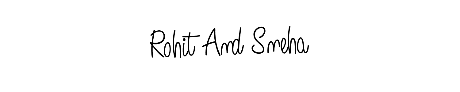 You can use this online signature creator to create a handwritten signature for the name Rohit And Sneha. This is the best online autograph maker. Rohit And Sneha signature style 5 images and pictures png