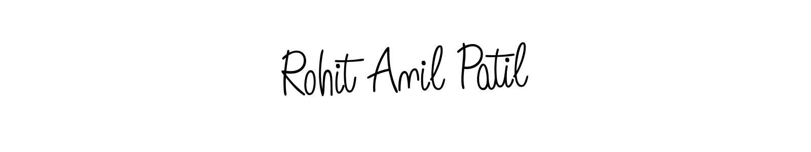 Design your own signature with our free online signature maker. With this signature software, you can create a handwritten (Angelique-Rose-font-FFP) signature for name Rohit Anil Patil. Rohit Anil Patil signature style 5 images and pictures png