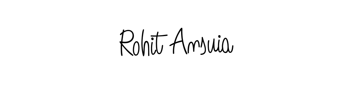How to Draw Rohit Ansuia signature style? Angelique-Rose-font-FFP is a latest design signature styles for name Rohit Ansuia. Rohit Ansuia signature style 5 images and pictures png
