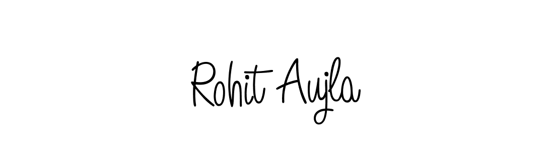 Also we have Rohit Aujla name is the best signature style. Create professional handwritten signature collection using Angelique-Rose-font-FFP autograph style. Rohit Aujla signature style 5 images and pictures png