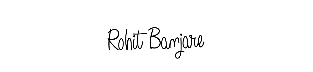 How to make Rohit Banjare name signature. Use Angelique-Rose-font-FFP style for creating short signs online. This is the latest handwritten sign. Rohit Banjare signature style 5 images and pictures png
