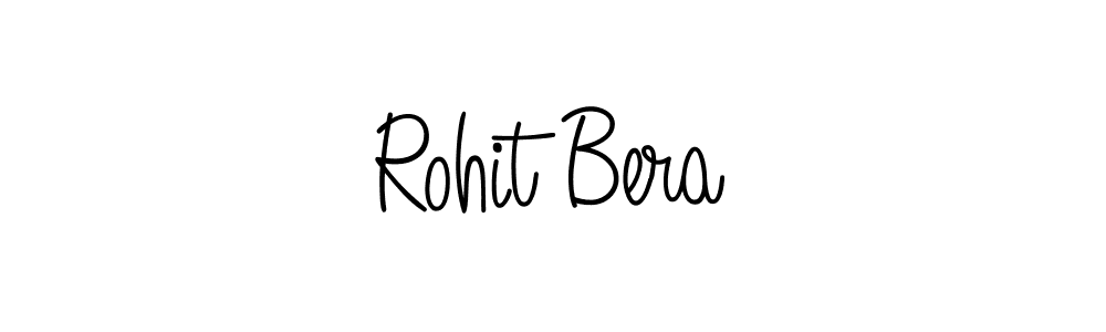You should practise on your own different ways (Angelique-Rose-font-FFP) to write your name (Rohit Bera) in signature. don't let someone else do it for you. Rohit Bera signature style 5 images and pictures png