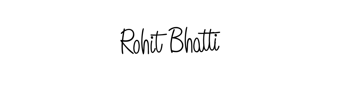 You should practise on your own different ways (Angelique-Rose-font-FFP) to write your name (Rohit Bhatti) in signature. don't let someone else do it for you. Rohit Bhatti signature style 5 images and pictures png