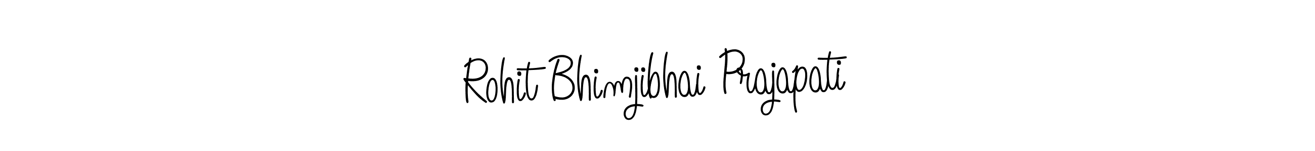 This is the best signature style for the Rohit Bhimjibhai Prajapati name. Also you like these signature font (Angelique-Rose-font-FFP). Mix name signature. Rohit Bhimjibhai Prajapati signature style 5 images and pictures png