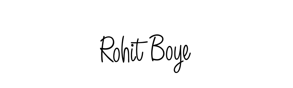 Make a beautiful signature design for name Rohit Boye. With this signature (Angelique-Rose-font-FFP) style, you can create a handwritten signature for free. Rohit Boye signature style 5 images and pictures png