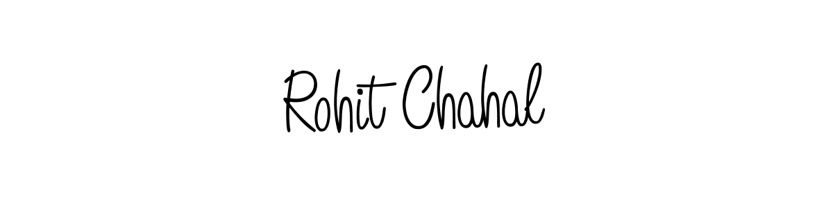 How to make Rohit Chahal name signature. Use Angelique-Rose-font-FFP style for creating short signs online. This is the latest handwritten sign. Rohit Chahal signature style 5 images and pictures png