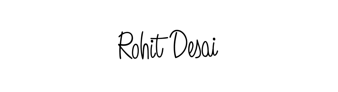 The best way (Angelique-Rose-font-FFP) to make a short signature is to pick only two or three words in your name. The name Rohit Desai include a total of six letters. For converting this name. Rohit Desai signature style 5 images and pictures png