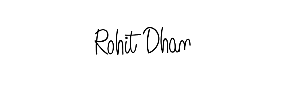 How to make Rohit Dhan name signature. Use Angelique-Rose-font-FFP style for creating short signs online. This is the latest handwritten sign. Rohit Dhan signature style 5 images and pictures png