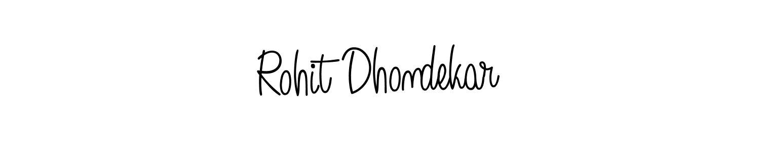 Make a beautiful signature design for name Rohit Dhondekar. With this signature (Angelique-Rose-font-FFP) style, you can create a handwritten signature for free. Rohit Dhondekar signature style 5 images and pictures png