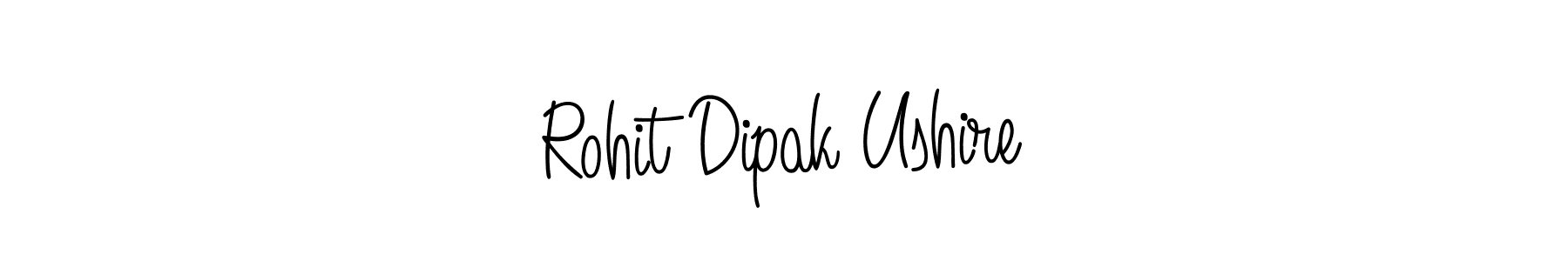 Design your own signature with our free online signature maker. With this signature software, you can create a handwritten (Angelique-Rose-font-FFP) signature for name Rohit Dipak Ushire. Rohit Dipak Ushire signature style 5 images and pictures png