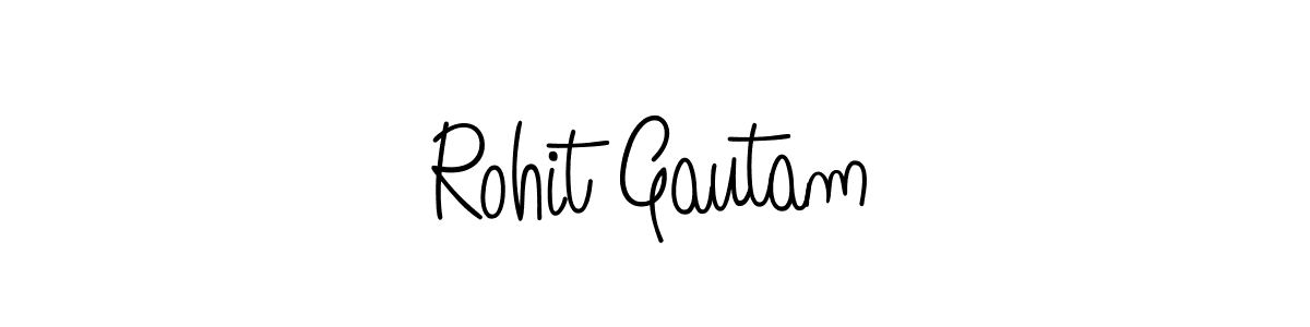 How to make Rohit Gautam name signature. Use Angelique-Rose-font-FFP style for creating short signs online. This is the latest handwritten sign. Rohit Gautam signature style 5 images and pictures png