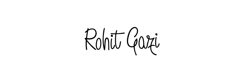 The best way (Angelique-Rose-font-FFP) to make a short signature is to pick only two or three words in your name. The name Rohit Gazi include a total of six letters. For converting this name. Rohit Gazi signature style 5 images and pictures png