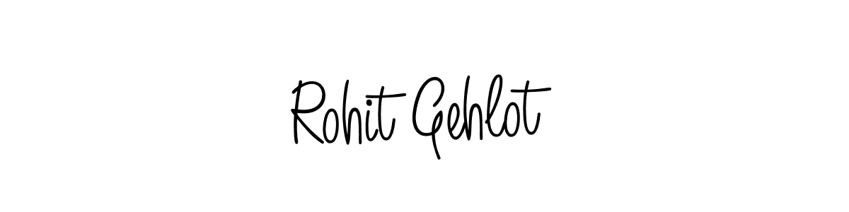 Use a signature maker to create a handwritten signature online. With this signature software, you can design (Angelique-Rose-font-FFP) your own signature for name Rohit Gehlot. Rohit Gehlot signature style 5 images and pictures png