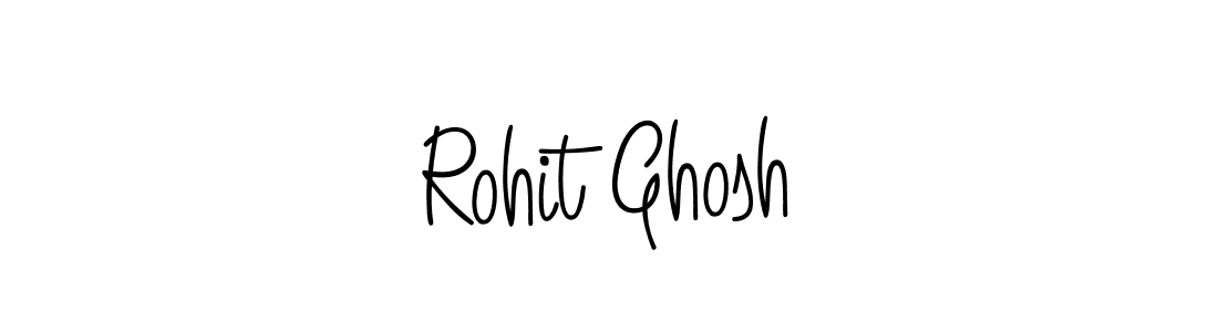 You should practise on your own different ways (Angelique-Rose-font-FFP) to write your name (Rohit Ghosh) in signature. don't let someone else do it for you. Rohit Ghosh signature style 5 images and pictures png