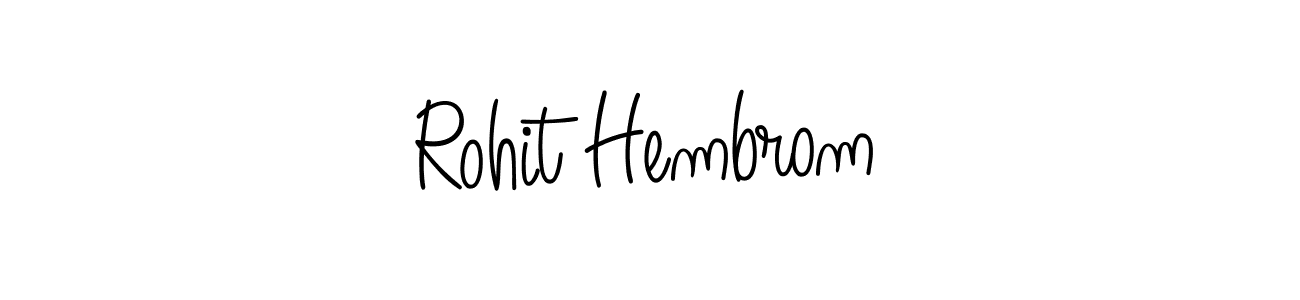 Create a beautiful signature design for name Rohit Hembrom. With this signature (Angelique-Rose-font-FFP) fonts, you can make a handwritten signature for free. Rohit Hembrom signature style 5 images and pictures png