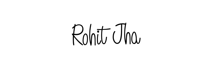 Rohit Jha stylish signature style. Best Handwritten Sign (Angelique-Rose-font-FFP) for my name. Handwritten Signature Collection Ideas for my name Rohit Jha. Rohit Jha signature style 5 images and pictures png