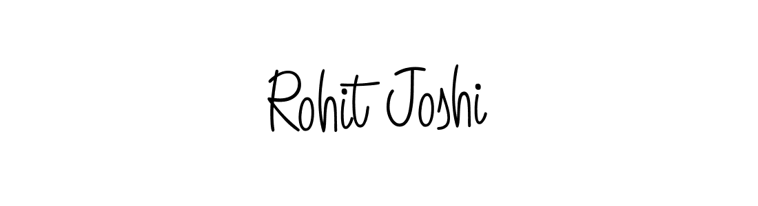 The best way (Angelique-Rose-font-FFP) to make a short signature is to pick only two or three words in your name. The name Rohit Joshi include a total of six letters. For converting this name. Rohit Joshi signature style 5 images and pictures png