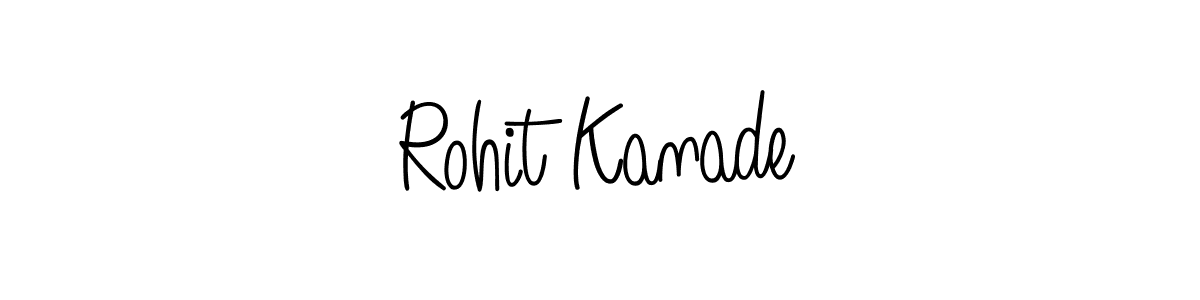 Use a signature maker to create a handwritten signature online. With this signature software, you can design (Angelique-Rose-font-FFP) your own signature for name Rohit Kanade. Rohit Kanade signature style 5 images and pictures png