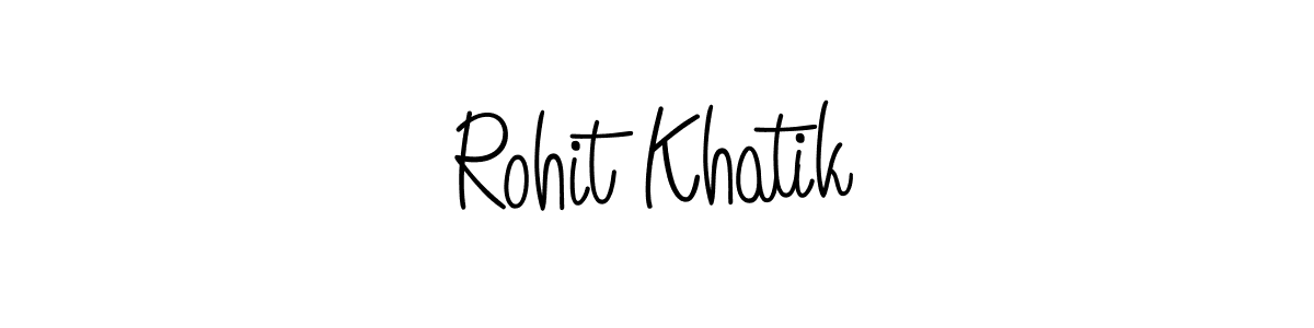 Rohit Khatik stylish signature style. Best Handwritten Sign (Angelique-Rose-font-FFP) for my name. Handwritten Signature Collection Ideas for my name Rohit Khatik. Rohit Khatik signature style 5 images and pictures png