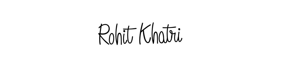 Design your own signature with our free online signature maker. With this signature software, you can create a handwritten (Angelique-Rose-font-FFP) signature for name Rohit Khatri. Rohit Khatri signature style 5 images and pictures png