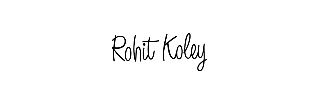 Rohit Koley stylish signature style. Best Handwritten Sign (Angelique-Rose-font-FFP) for my name. Handwritten Signature Collection Ideas for my name Rohit Koley. Rohit Koley signature style 5 images and pictures png