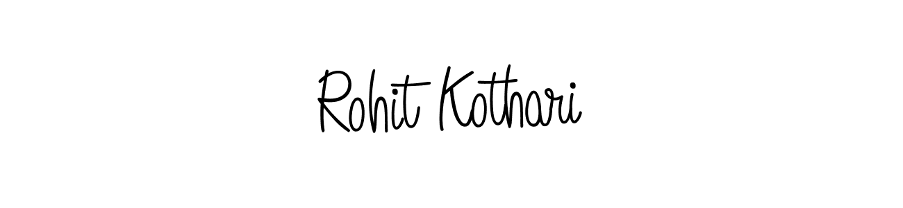 How to make Rohit Kothari name signature. Use Angelique-Rose-font-FFP style for creating short signs online. This is the latest handwritten sign. Rohit Kothari signature style 5 images and pictures png