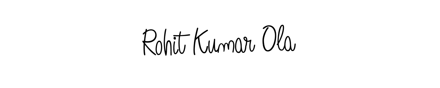 Also we have Rohit Kumar Ola name is the best signature style. Create professional handwritten signature collection using Angelique-Rose-font-FFP autograph style. Rohit Kumar Ola signature style 5 images and pictures png