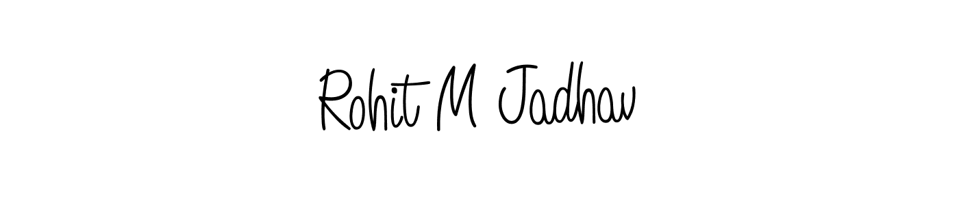 Rohit M Jadhav stylish signature style. Best Handwritten Sign (Angelique-Rose-font-FFP) for my name. Handwritten Signature Collection Ideas for my name Rohit M Jadhav. Rohit M Jadhav signature style 5 images and pictures png